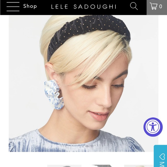 Lele Sadoughi Jet Dot Kelly Headbsnd - Picture 3 of 5